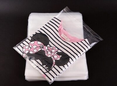 Полипропиленовый пакет с клеевым клапаном 12х33 см (Пленка БОПП)